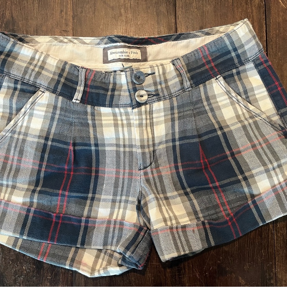 Vintage Abercrombie & Fitch Women's Flannel Plaid Shorts
